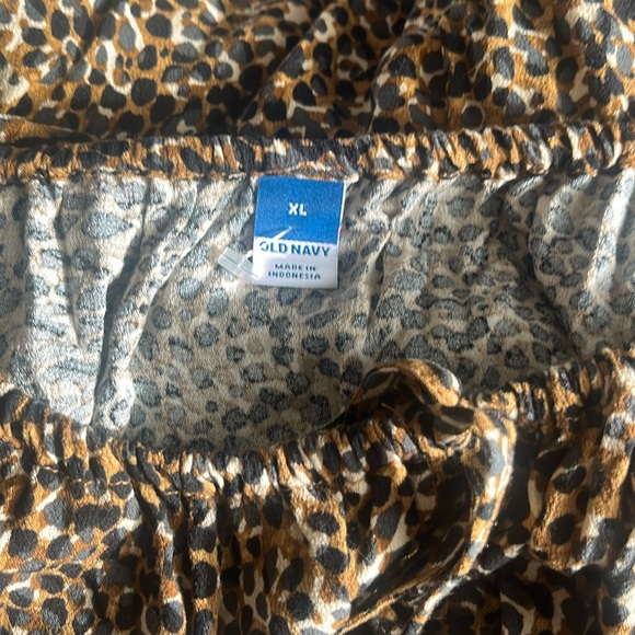 [NEW] OLD NAVY Leopard Print Scoop neck Sleeveless Midi Knit Dress: Sz XL - Picture 6 of 6
